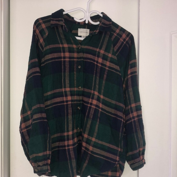 AE Plaid Button Up Shirt - Picture 2 of 3